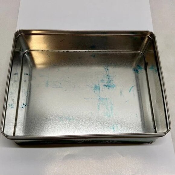 Vintage Mr. Peanut Planters Nuts Christmas Tin 9" x 7" Holiday Peanuts Container - Picture 3 of 12